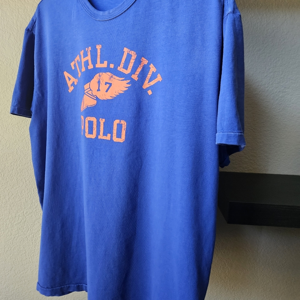 Ralph Lauren Mens Classic Fit T XL Blue w/Red Graphics - Picture 4 of 6